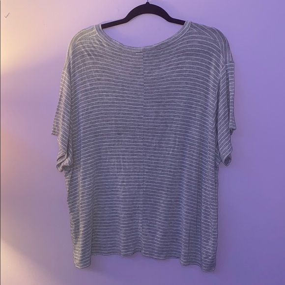 Charlotte Russe low striped V- neck - Picture 2 of 3
